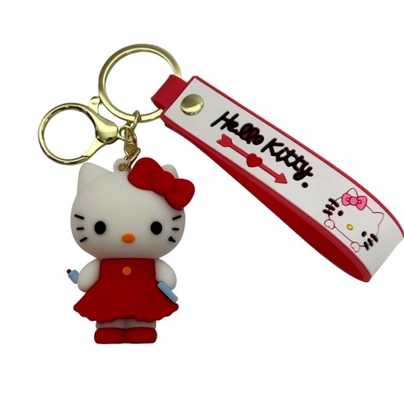 Hello Kitty Rubber 3D Keychain New - Picture 2 of 9